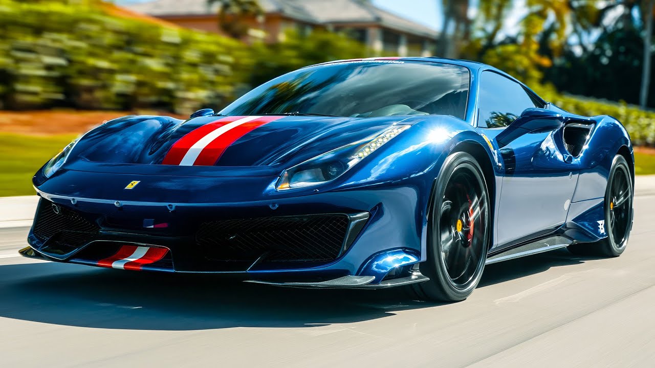 1 Hour | Ferrari 488 Pista Driving TV Background ASMR