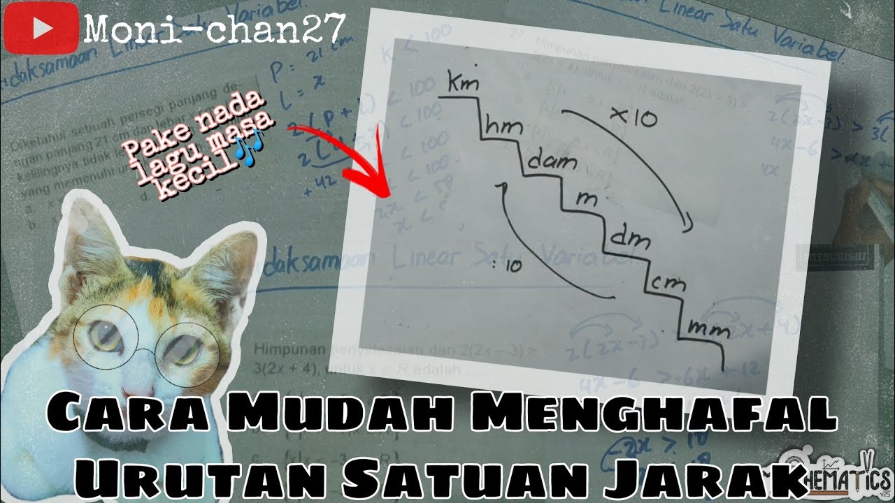 Cara Mudah Menghafal Urutan Satuan Jarak || serta cara mengubahnya!!