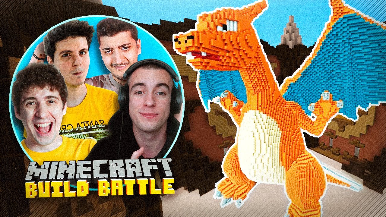 FAVIJ, LOLLO, PIETRO e ITSNICO17 nelle BUILD BATTLES di MINECRAFT!! LOLLI EP.31