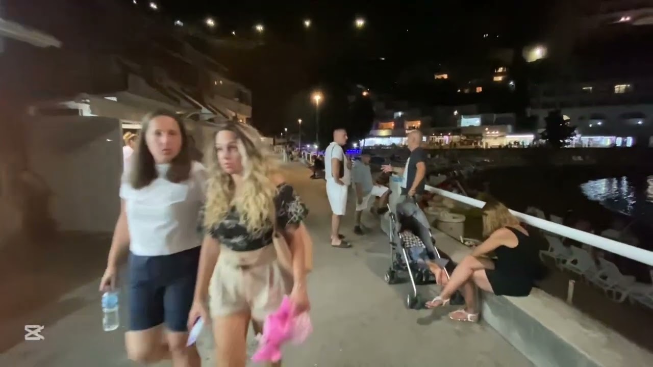 Neum šetnja(kasni noćni sati) #neum #bosnia #sumer #viral 