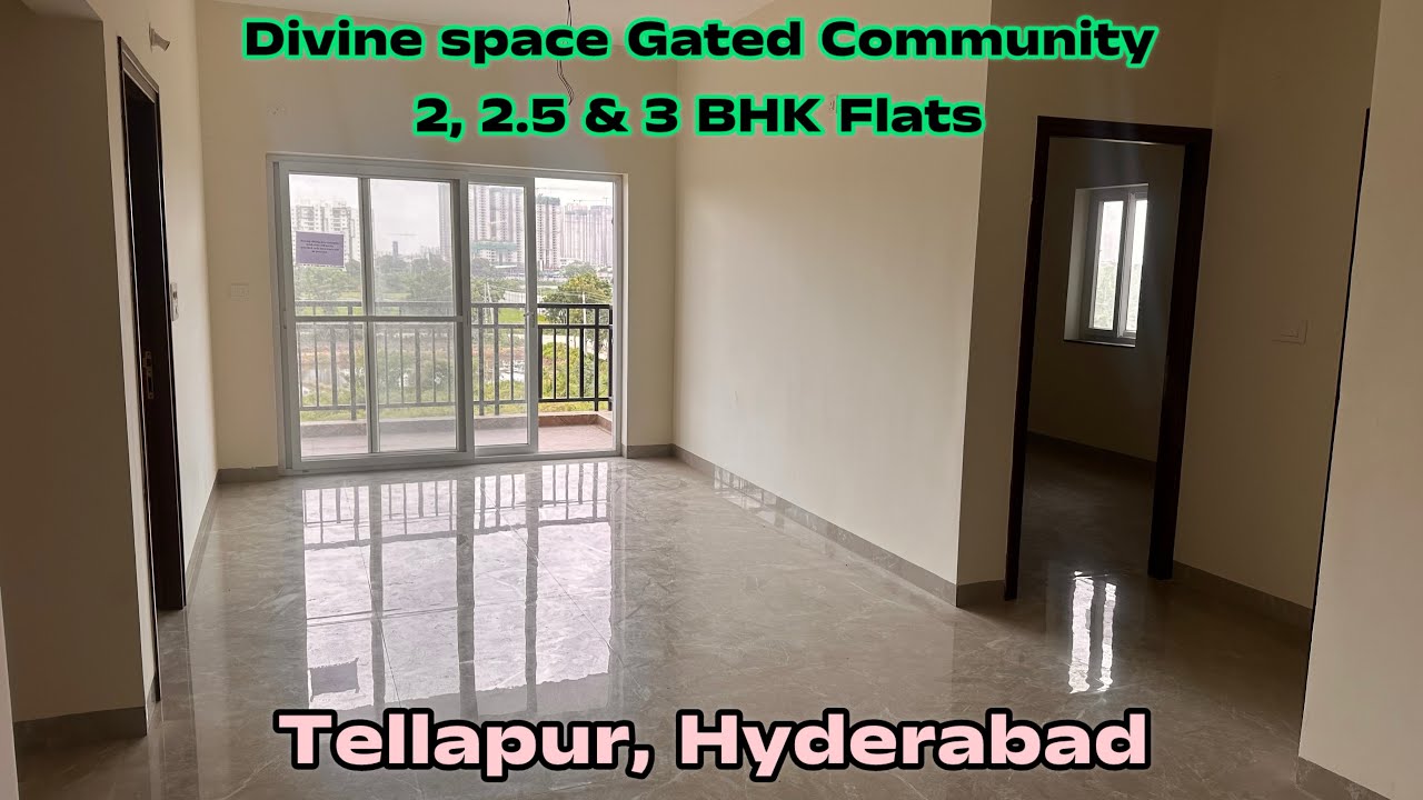 || 2, 2.5 & 3 BHK || Flats for sale in Luxury Gated Community, Tellapur , Hyderabad (7300/- per Sft)