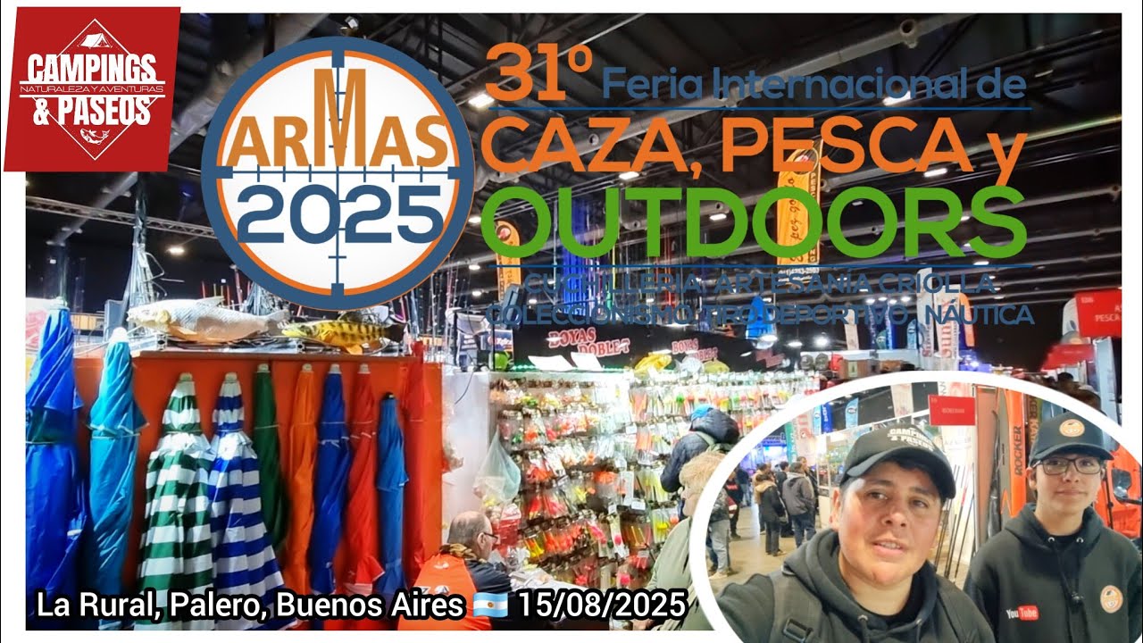 #Paseo en la FERIA ARMAS 2025 CAZA, PESCA Y OUTDOOR! Una extraordinaria feria realizada en la rural!