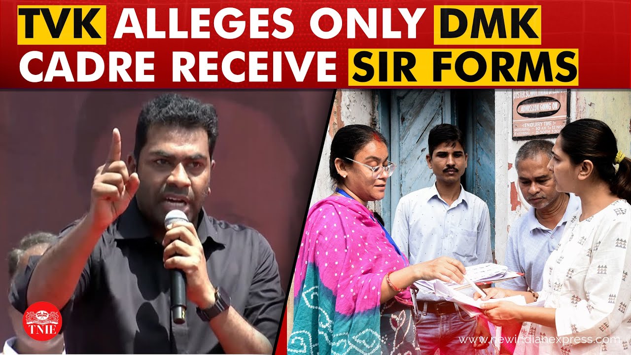 DMK cadre and supporters alone are getting SIR enumeration forms: TVK
