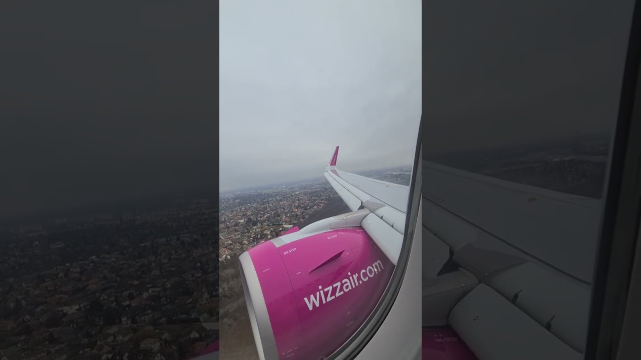 Wizz air a321 Neo XLR landing at Budapest Liszt ferenc + taxing to the gate l Emirates l 1080 P