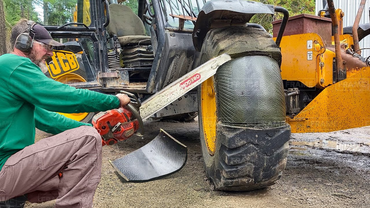 Crazy but Genius Technique to Get Rid of Old Massive Foam Filled Tires
