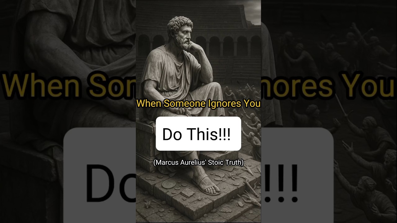 When Someone Ignores You, Do This (Marcus Aurelius' Stoic Response)