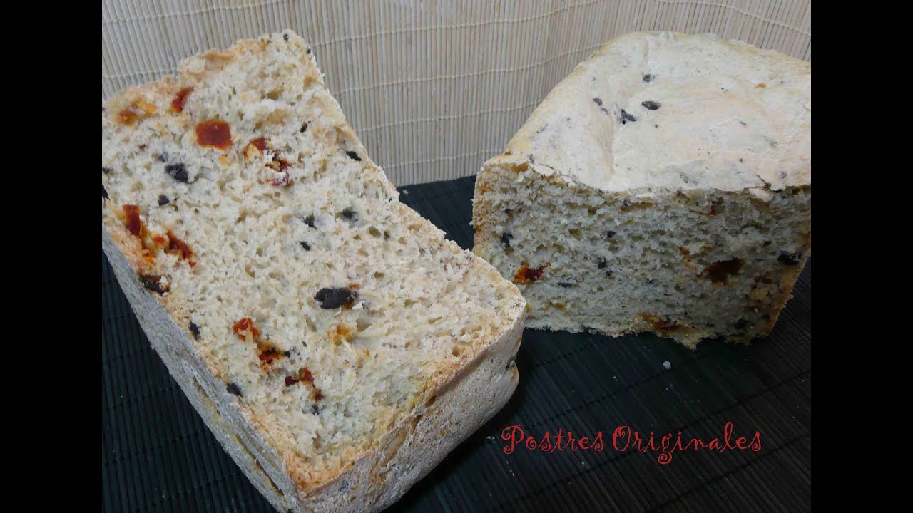 Pan Mediterráneo de aceitunas, tomate y orégano - Pan en panificadora LIDL