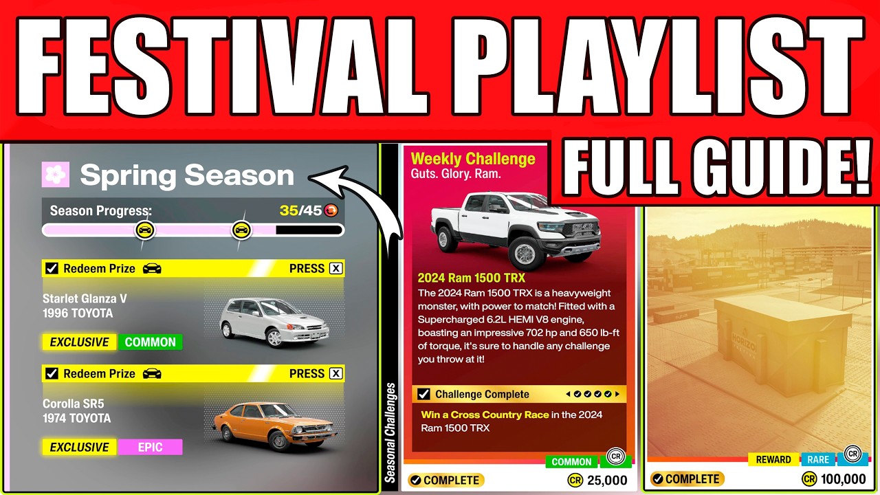 Forza Horizon 6 Festival Playlist Spring Season - Series 1 Full Guide & Rewards