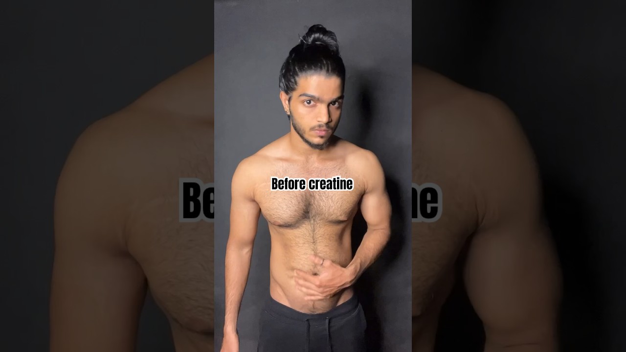 Before and after Creatine #shorts#fitness#gym