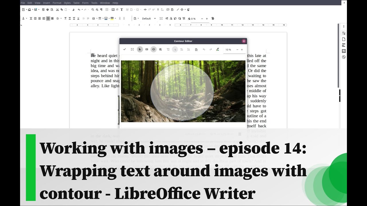 Working with images – episode 14: Wrapping text around images with contour - LibreOffice Writer