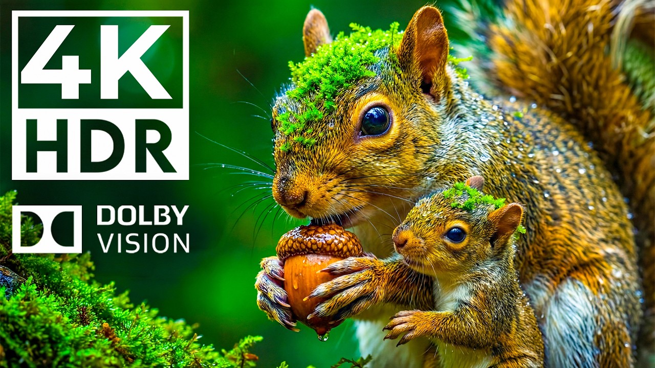 Wildlife Adventure Animals 4K HDR - Vibrant Wild Animals Footage With Soothing Music on OLED TV