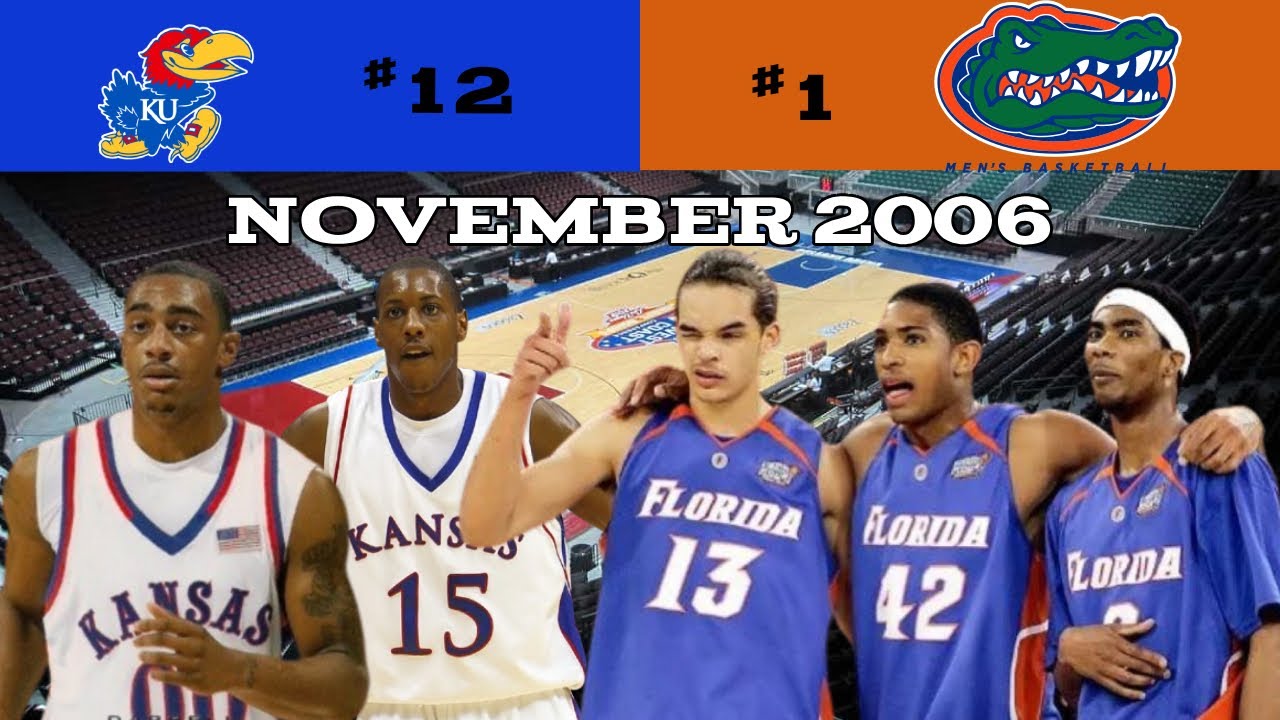 Defending National Champs Go To Overtime! 2006 #1 Florida vs #12 Kansas College Basketball