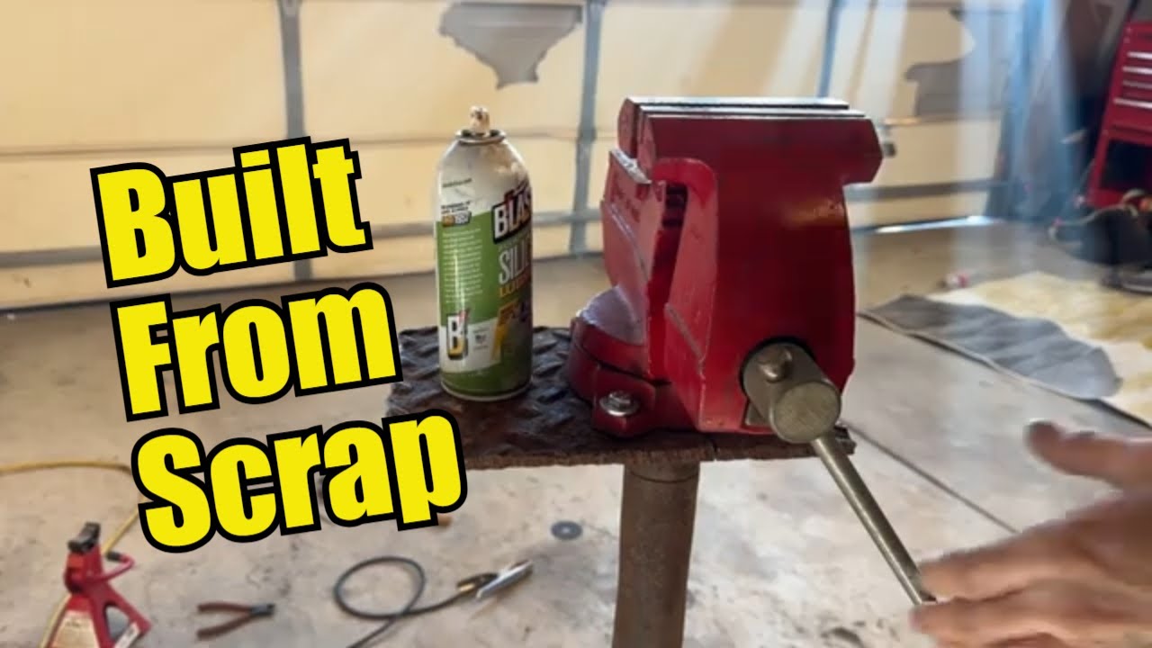 Scrap Metal Portable Vise Stand Build— Sturdy and Cheap