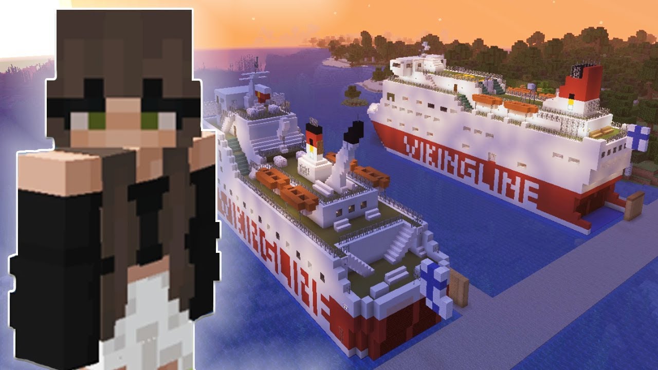 RAKENNETAAN VIKING LINE M/S ROSELLA MINECRAFTISSA