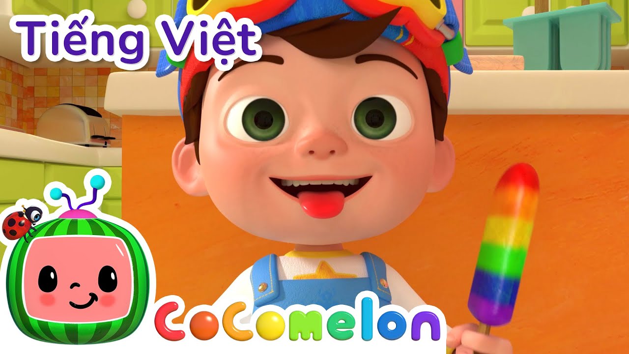 B&agrave;i H&aacute;t M&agrave;u Sắc (Với Que Kem) | CoComelon Lồng tiếng việt - Karaoke d&agrave;nh cho trẻ em