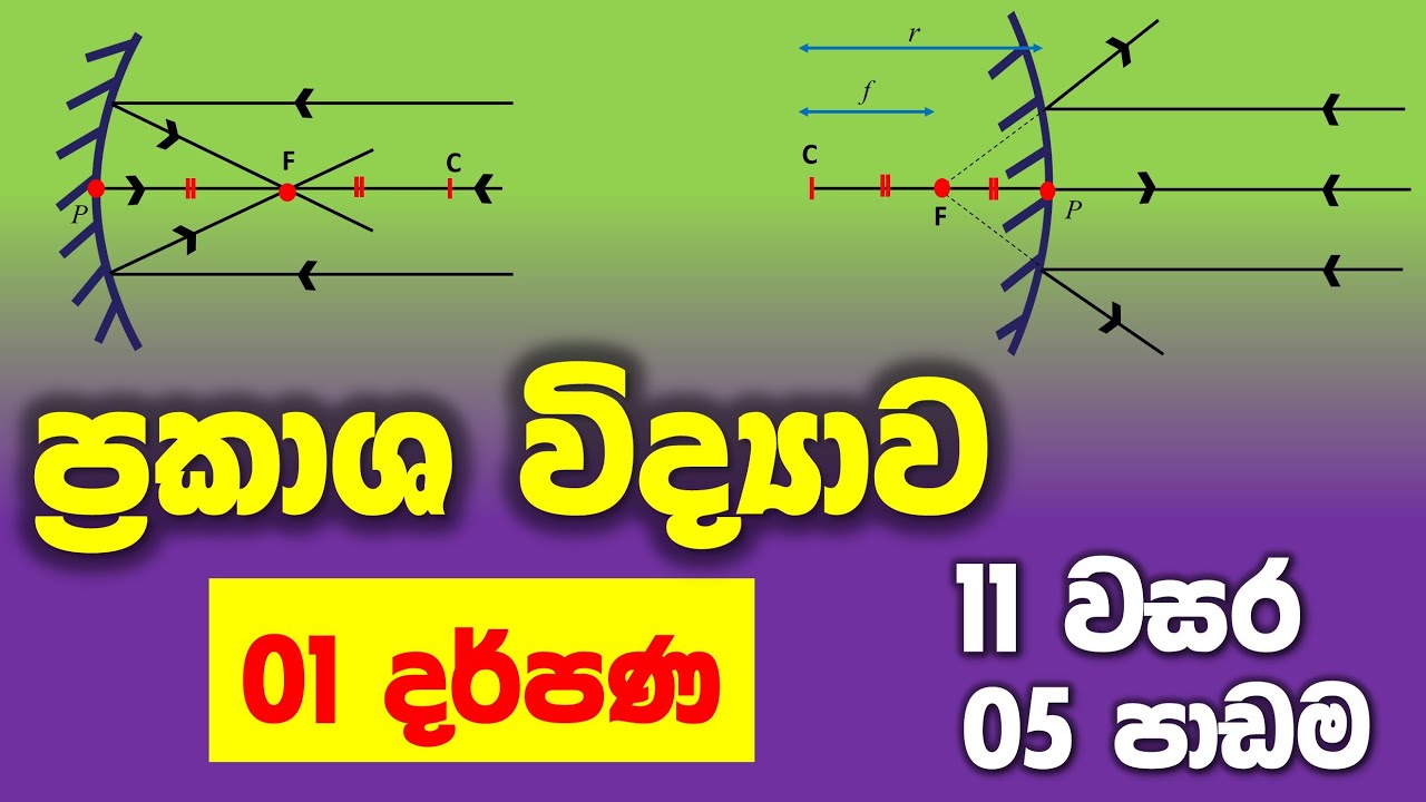 O/L Science Sinhala | Grade 11 Science Unit 5 Part 1 | 11 විද්‍යාව 5 පාඩම ප්‍රකාශ විද්‍යාව 1 කොටස