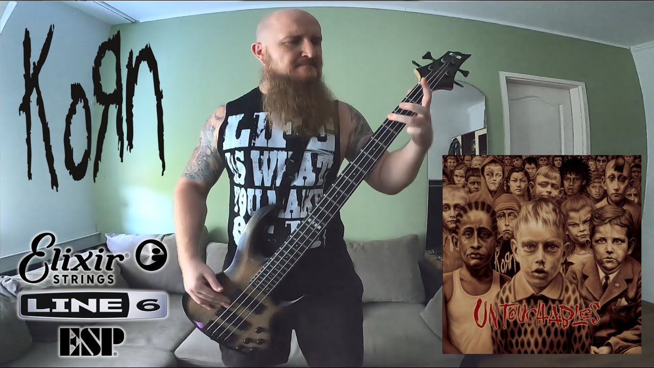 KORN - HERE TO STAY [bass cover playthrough]