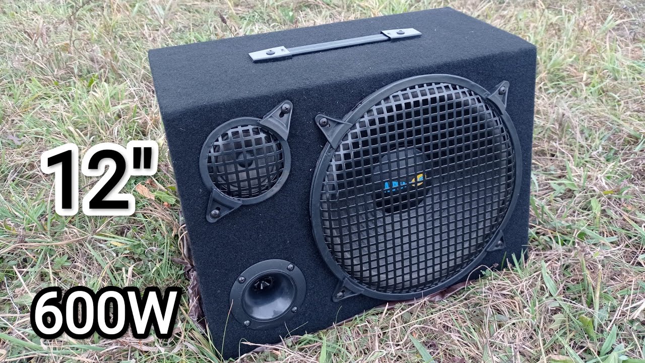 Chiński głośnik, kolumna boombox na grilla : ALPHARD BB1202C - test w plenerze, dobry bas, słaby SPL