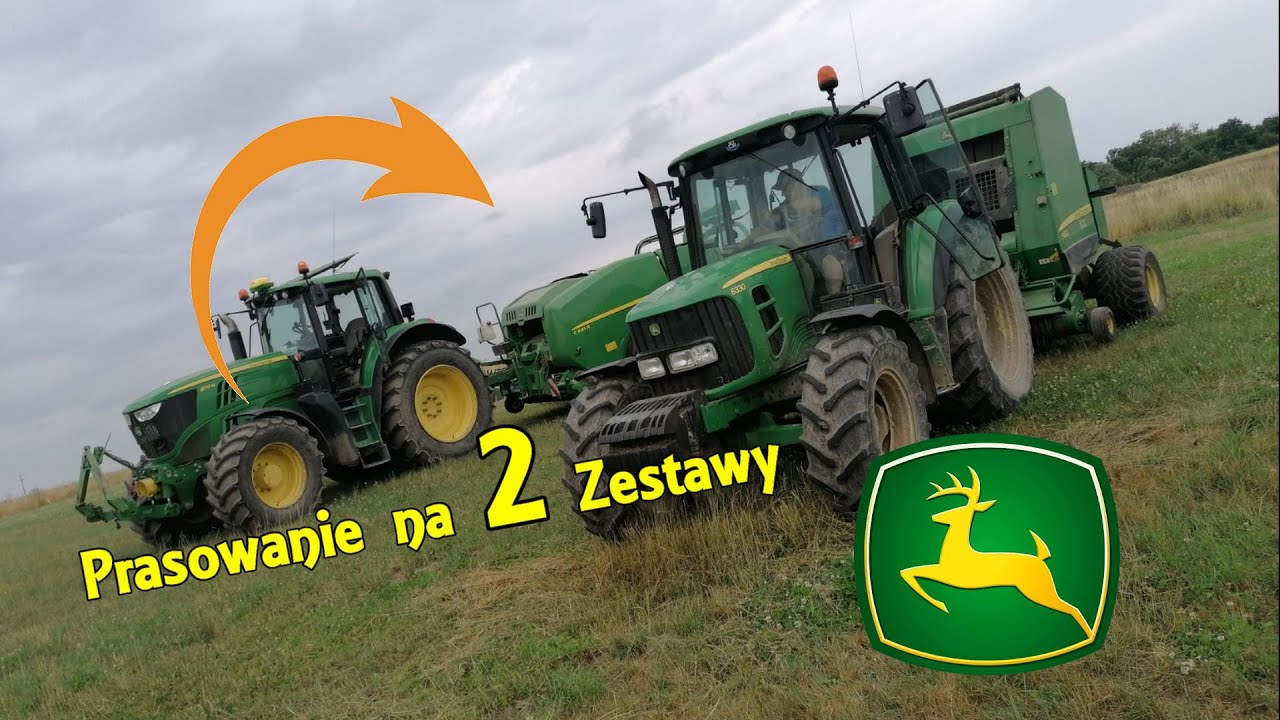 Prasowanie Siana na Dwie Prasy JohnDeere!!! Tego jeszcze nie widziałeś!!! Zenek znów awansował!!