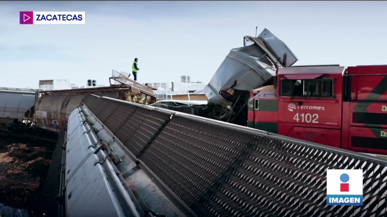 Choque de trenes en Zacatecas deja cinco personas heridas