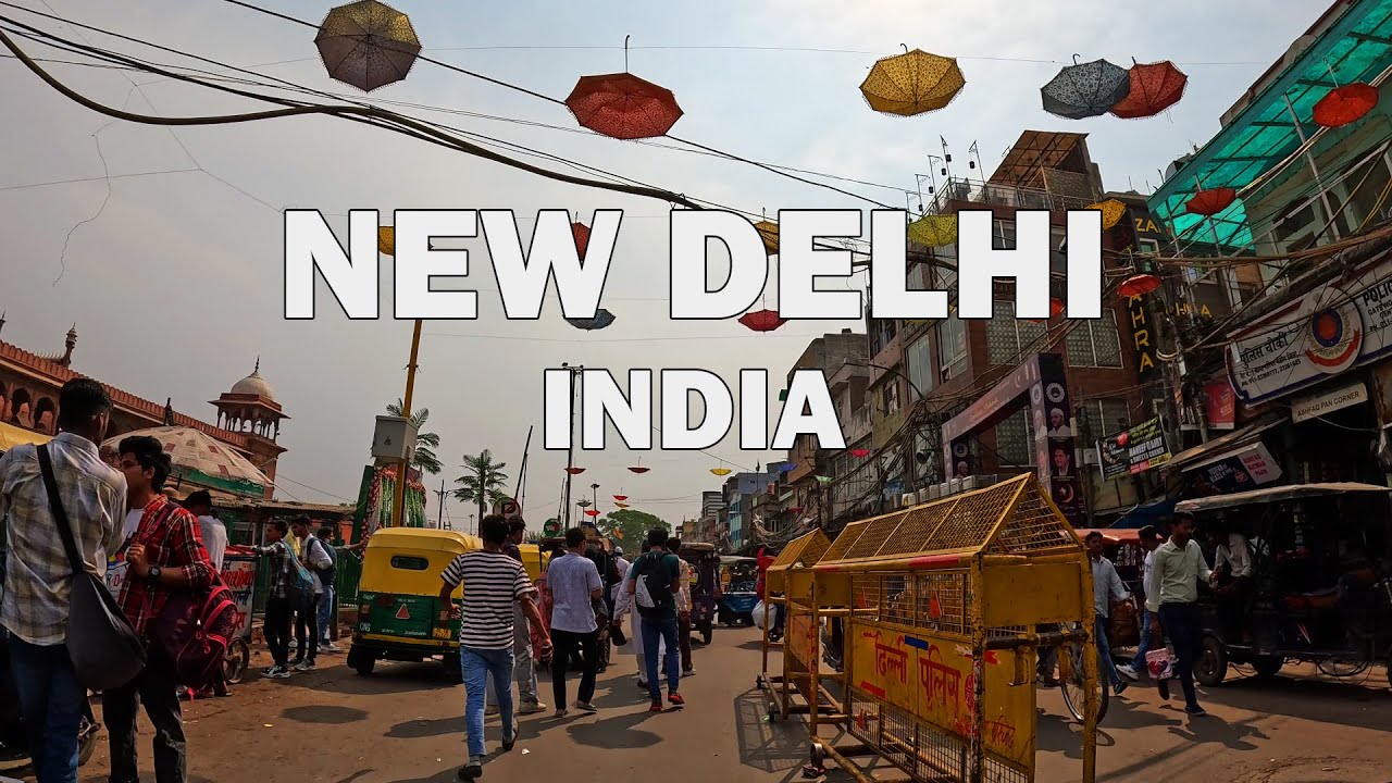 New Delhi, India - Driving Tour 4K