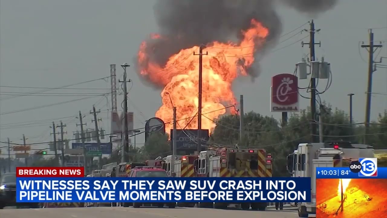 Couple witnesses crash that ignited pipeline: 'Car goes up in the air'