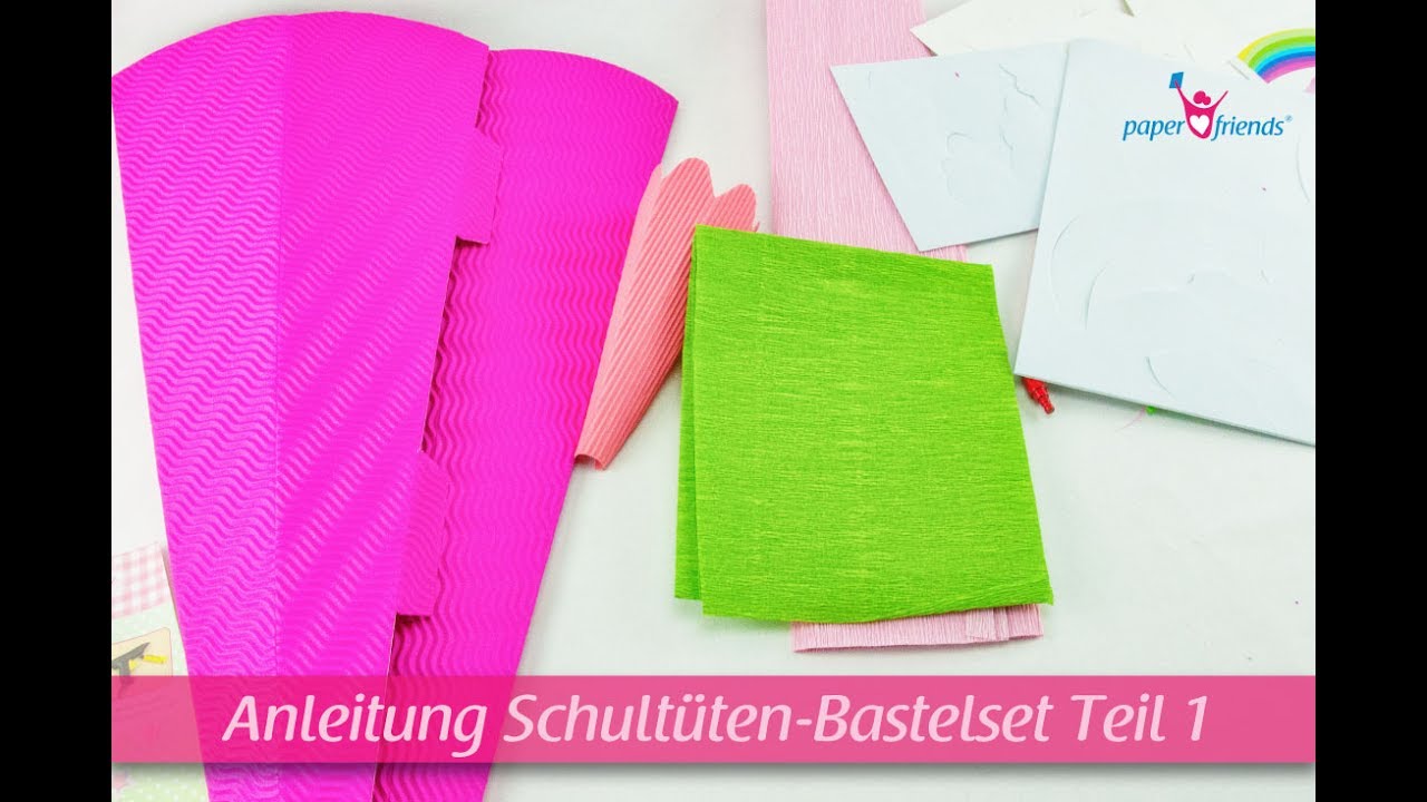 Basteln einer Schultüte mit dem Bastelset von Roth (Teil 1)