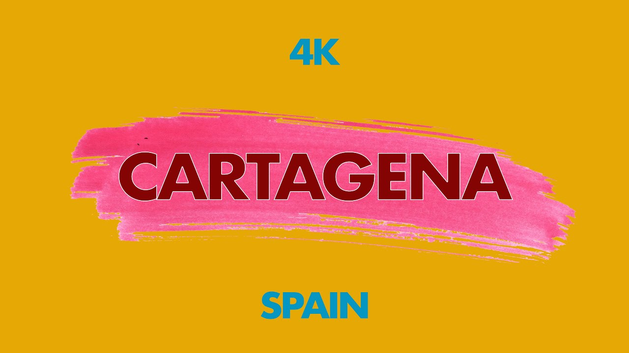 Cartagena (España). Driving downtown. 4K. December 2022