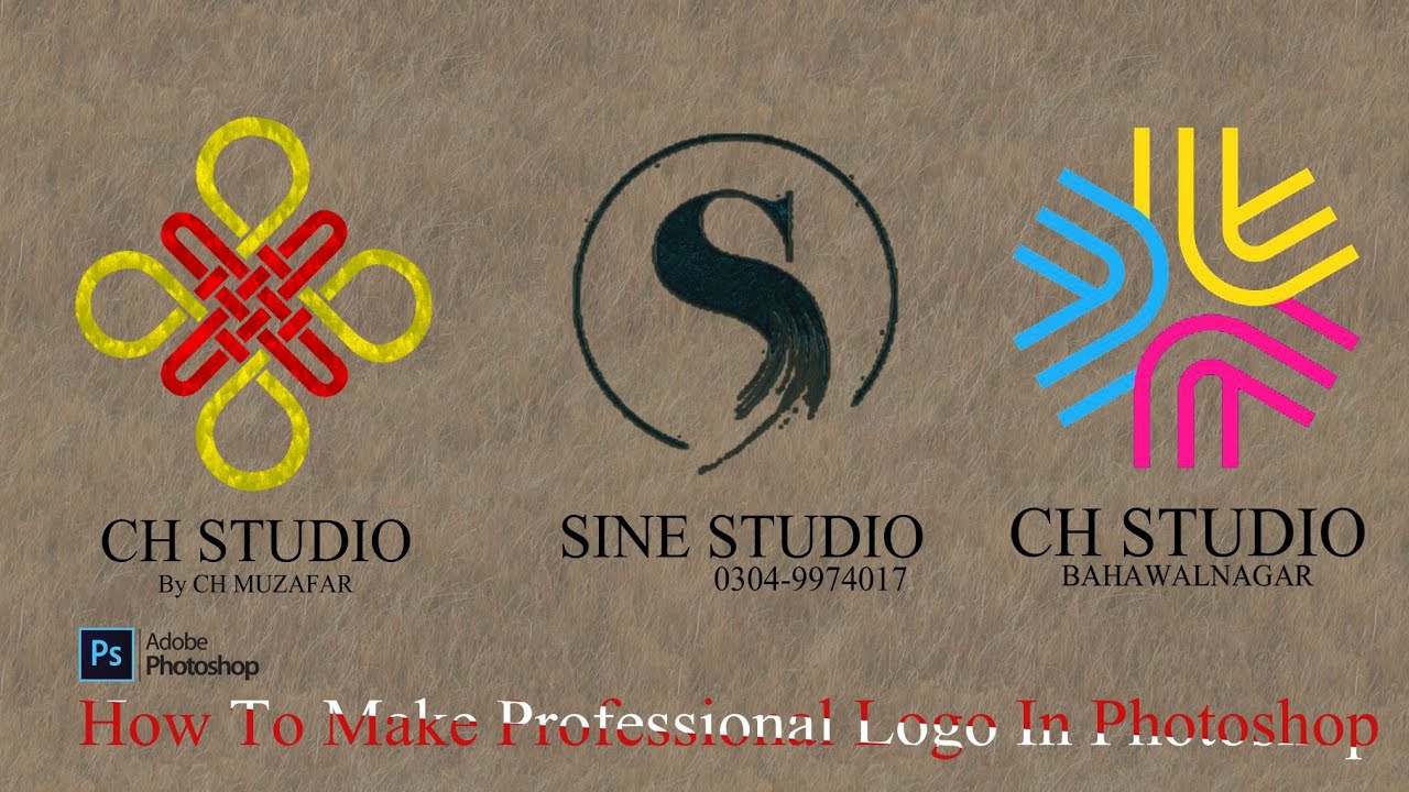 Professional Logo Design Photoshop cc Tutorial With Free Logo Templates // Photoshop Tutorial