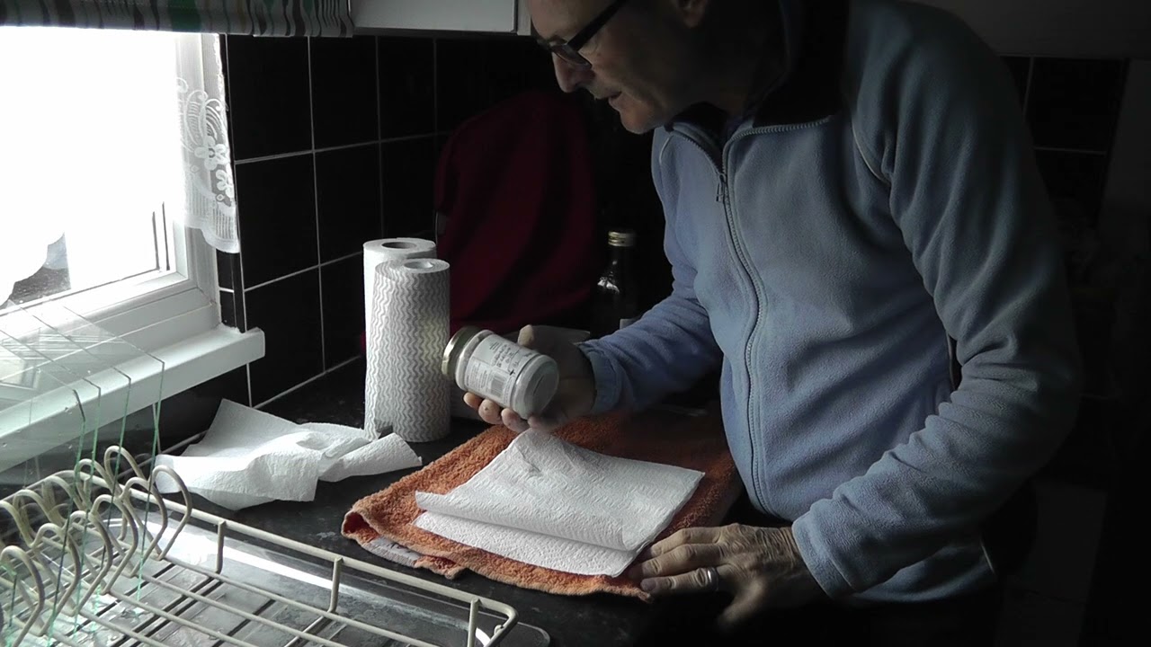 Cleaning glass for wet plate collodion photography