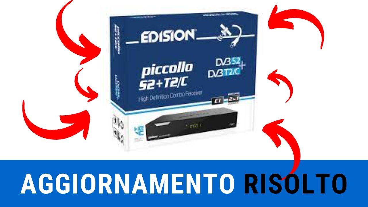 NON VEDI I CANALI? DECODER EDISON PICCOLLO S2 T2 TIVUSAT INSTALLAZIONE E AGGIORNAMENTO