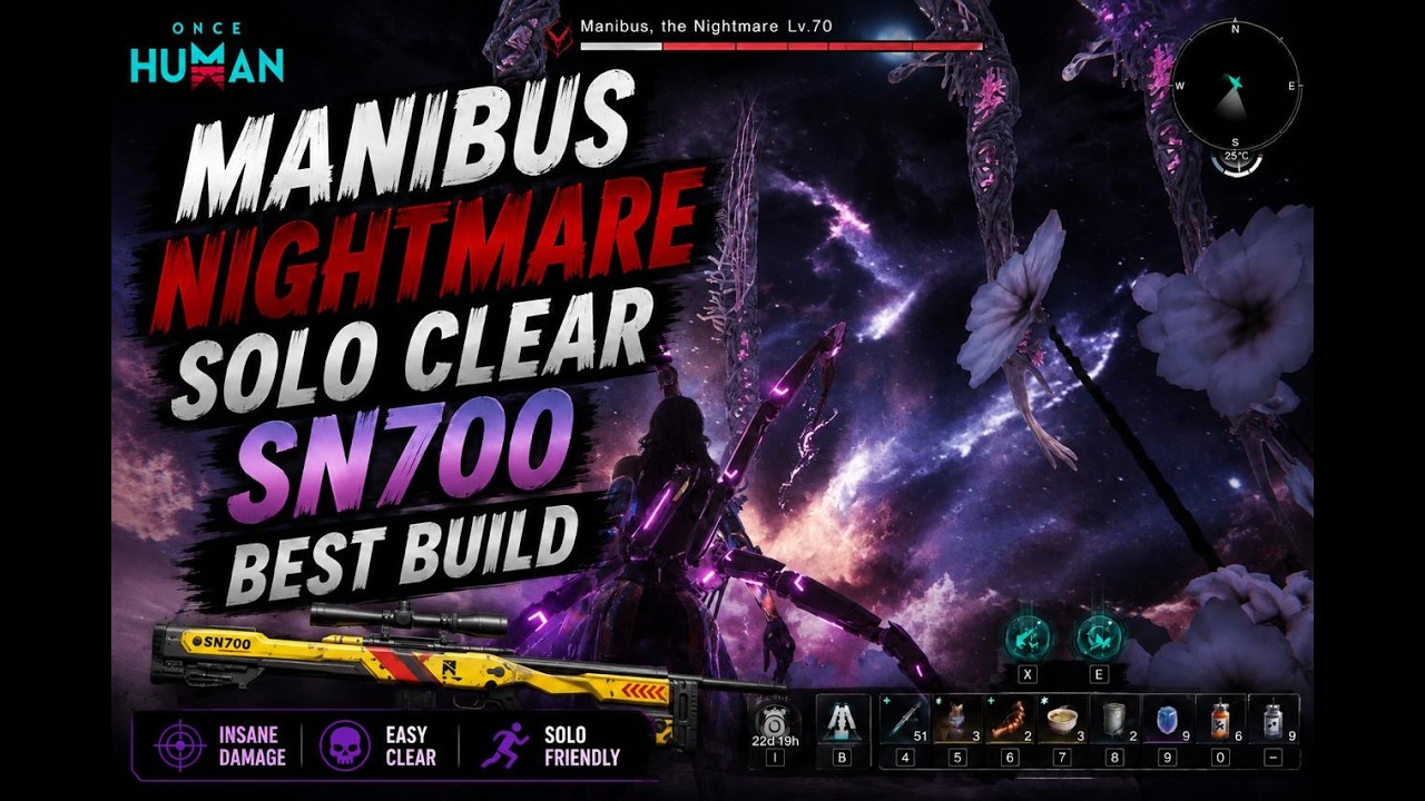 Manibus Nightmare Easiest Way | No Sweat | Once Human Manibus Nightmare Solo Build