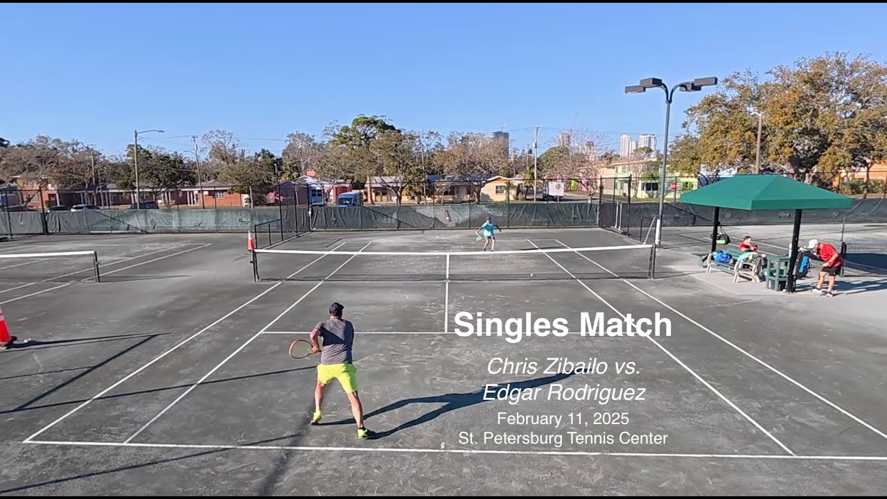 February 11, 2025 Singles match between Chris Zibailo & Edgar Rodriguez