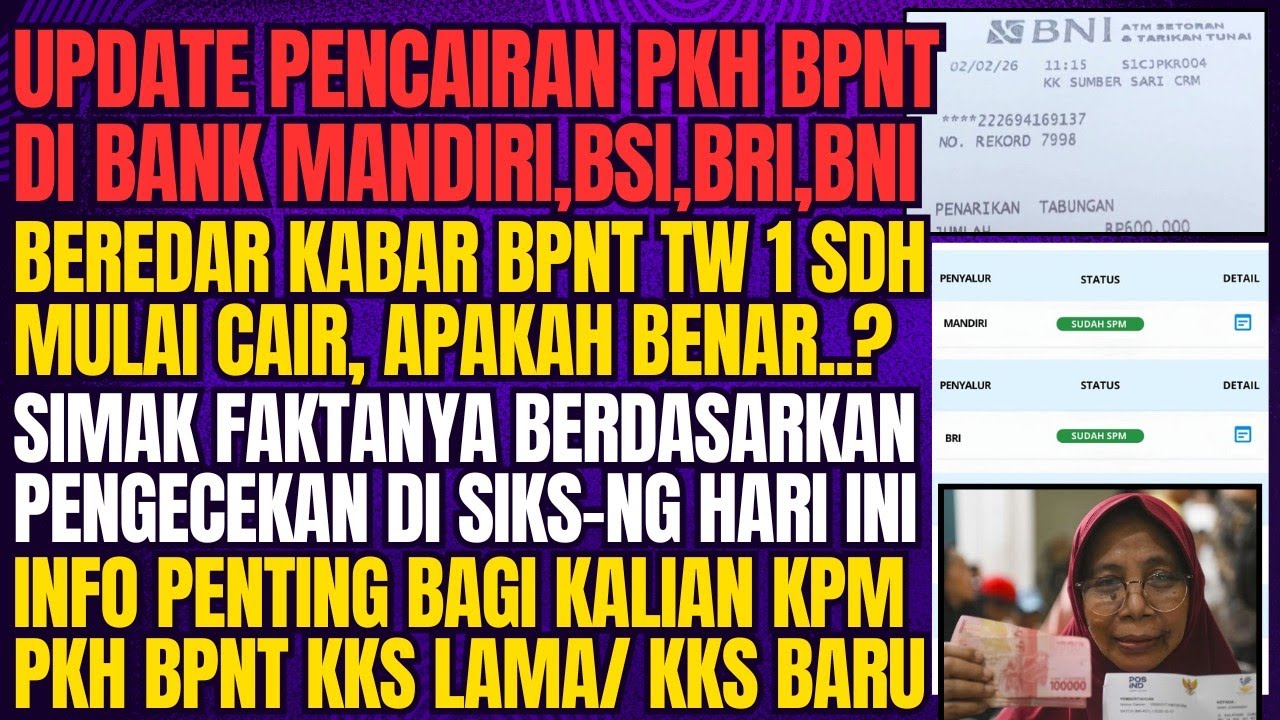 BPNT TAHAP 1 CAIR DI BANK INI, APA BENAR? SIMAK FAKTA PENJELASANYA