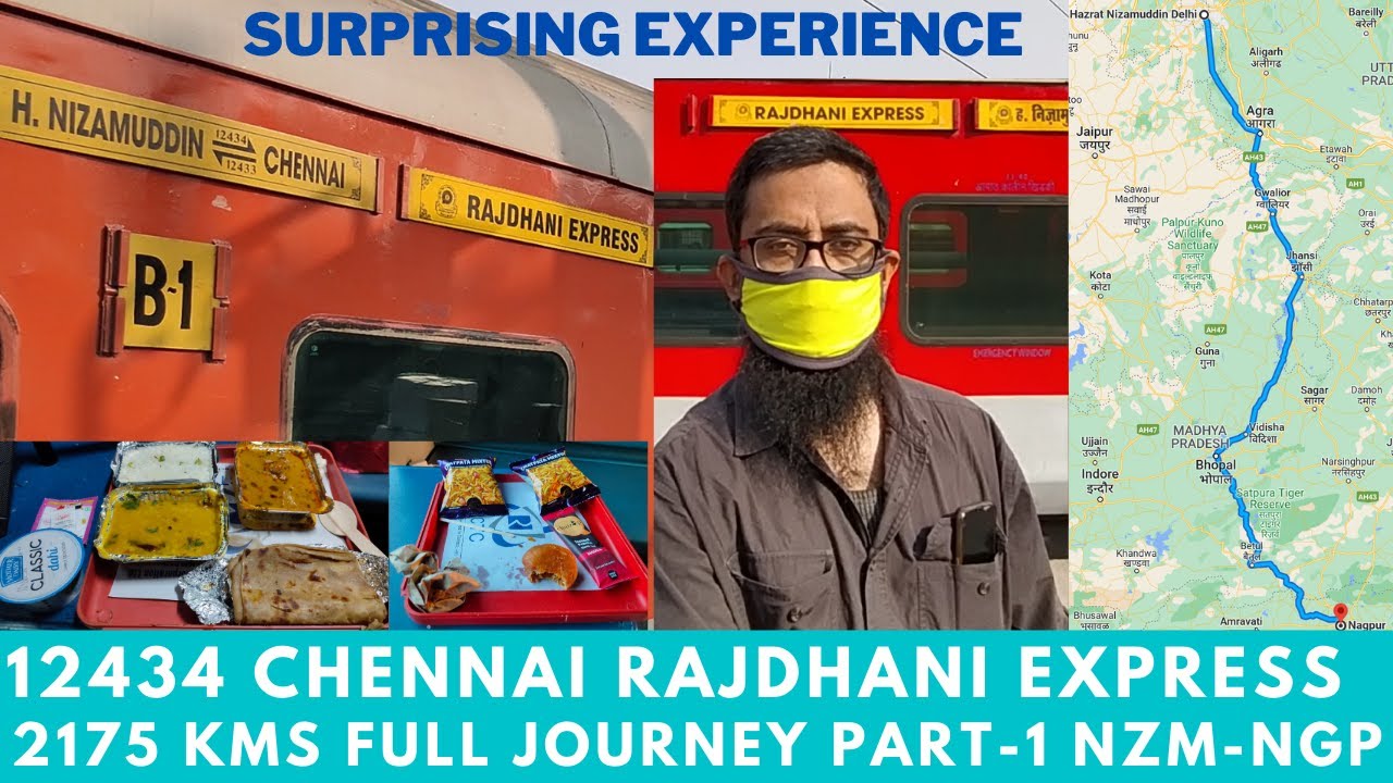 Chennai Rajdhani Express Full Journey Part-1 Delhi to Nagpur  Surprising Experience