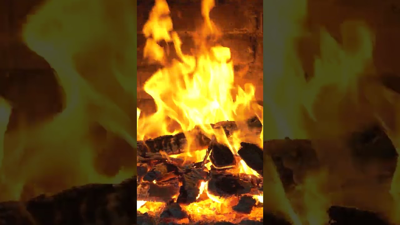🔥 Relaxing Fireplace for Stress Relief, Sleep, Relax #4kfireplace #virtualfireplace #fireplacesounds