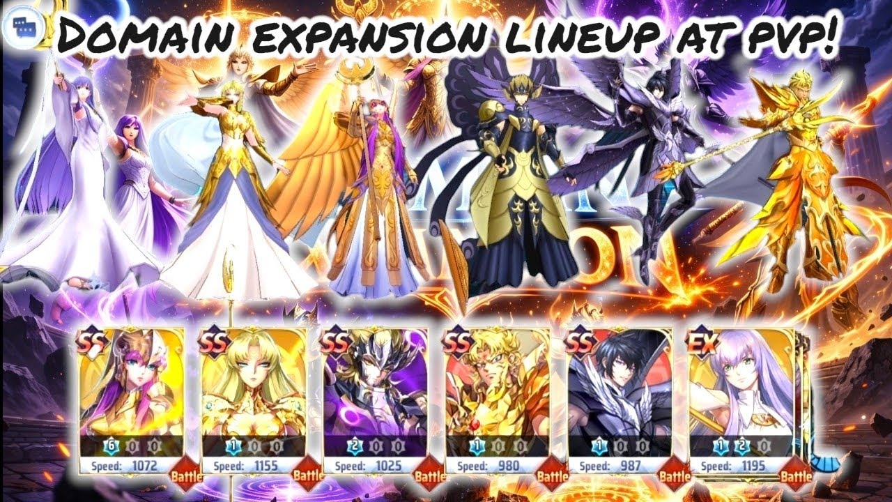 Saint Seiya: Awakening (KOTZ) - Domain Expansion Lineup at PvP!