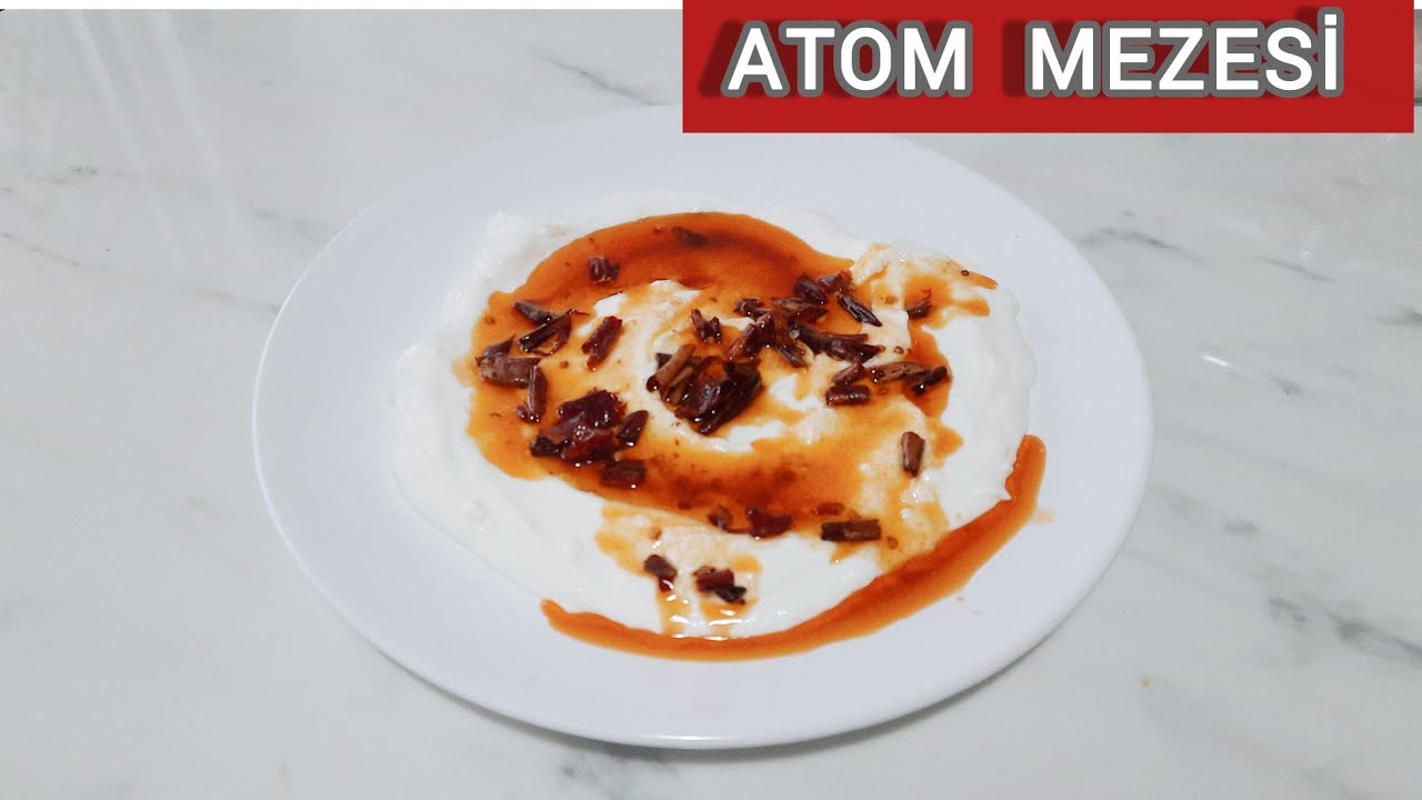 Sıcak Pide ile Yiyeceğiniz En Lezzetli  YOĞURTLU  ARNAVUT BİBERİ SALATASI  /ATOM MEZESİ 