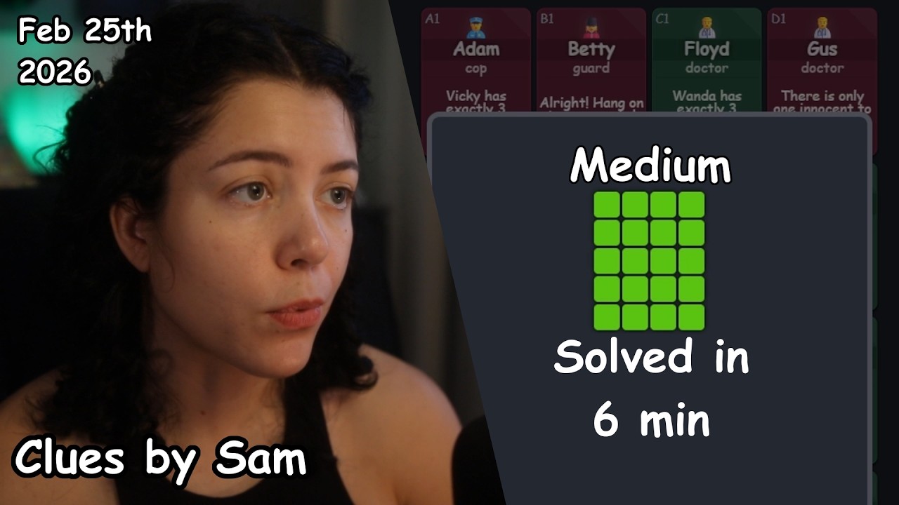 Clues by Sam | 25th February 2026