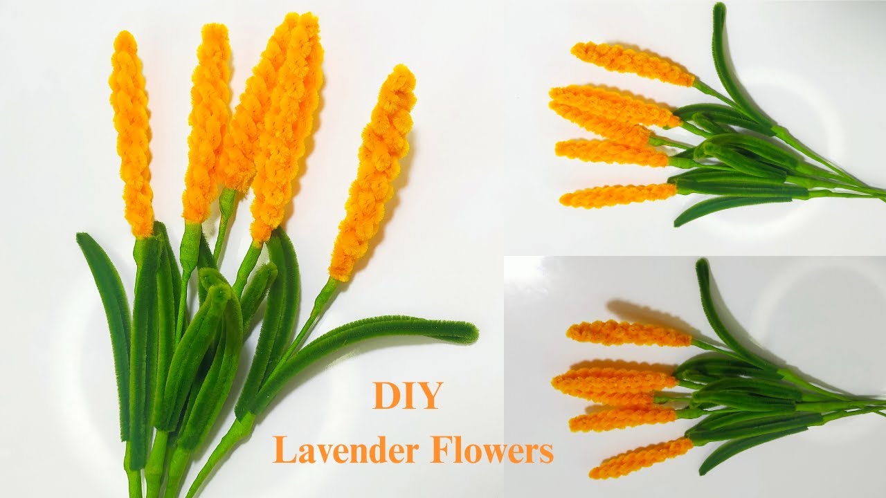DIY Lavender Flowers | Easy way for making beautiful Lavender flowers by handmade with pipe cleaner