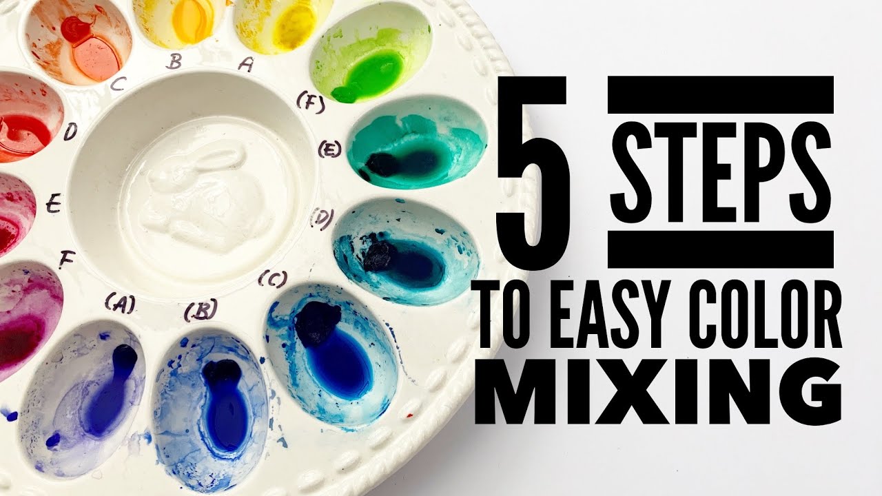 5 Steps to Easy Perfect Color Mixings - Simple Tips for Perfect Watercolor Color Mixing