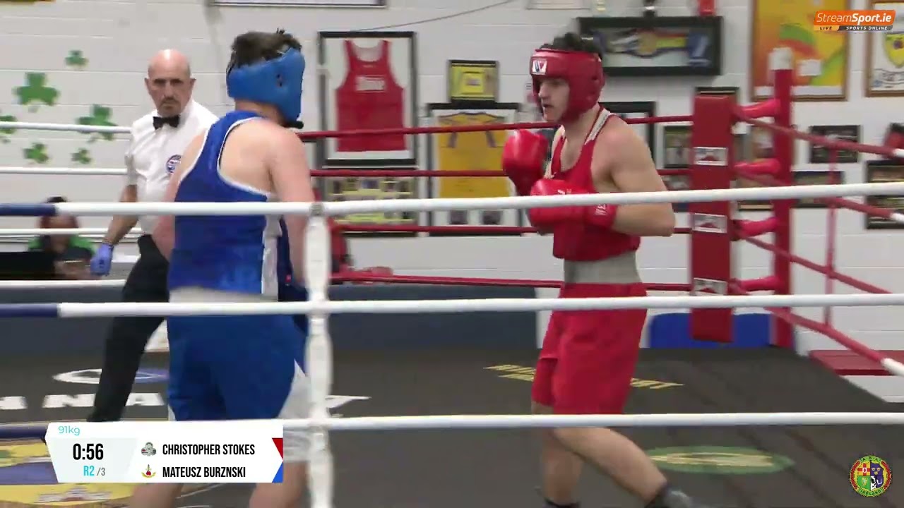2024 National Junior 2 Championship: 91kg C. Stokes (Crumlin) v M. Burznski (Moyle Park)