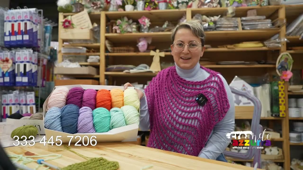 Poncho ai Ferri con il Punto 