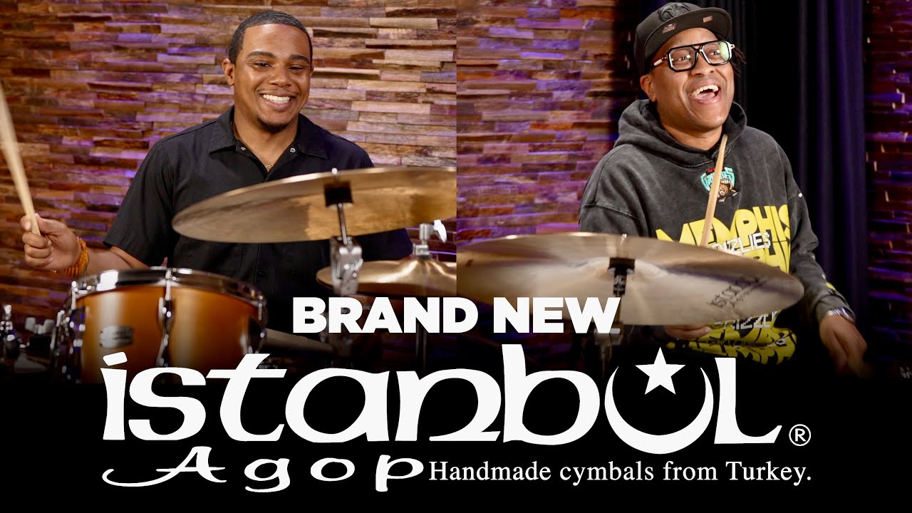 Terence F. Clark | Robinson Bridgeforth trying out the NEW Istanbul Agop cymbals.