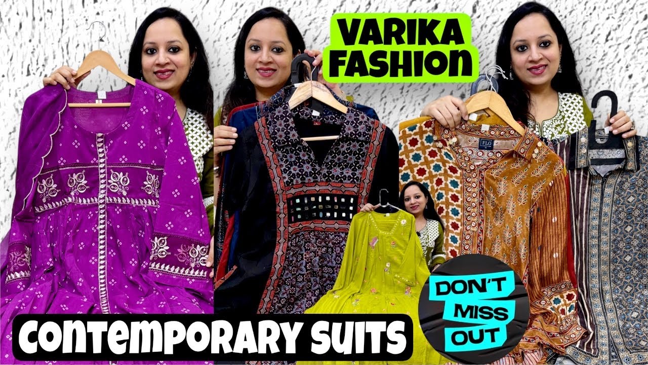 Stunning Crepe Shirts, Cotton Suit, Anarkali & PartyWear Suits, Crush Tissue Suits at Varika Fashion