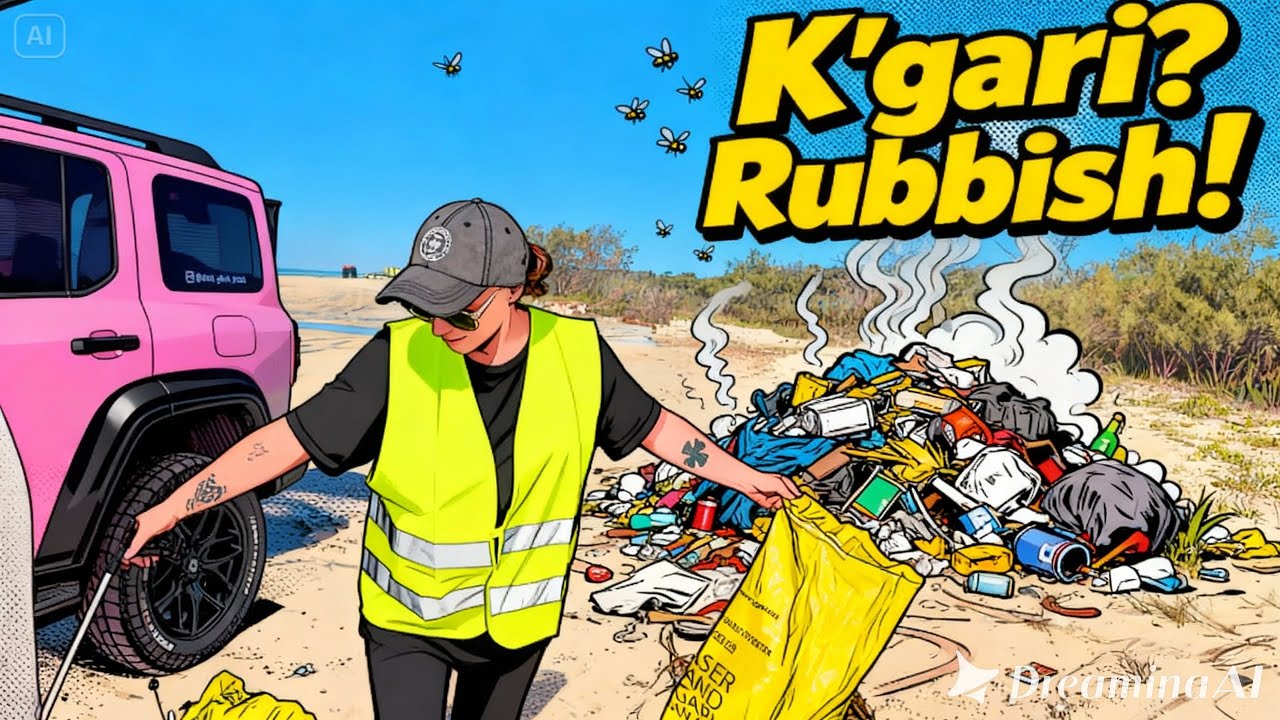 K’gari Nkgala Rocks and a big clean up! #fraserisland #travel #offroad #4x4 #roadtrip #camping #gwm 