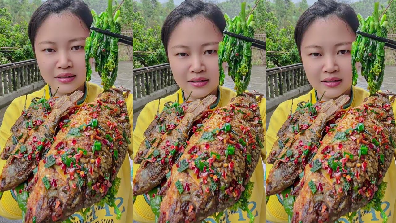 Let&rsquo;s Eat with Jin: Spicy Braised Fish & Crispy Fried Bacon Pork Belly &ndash; A Flavor Explosion!