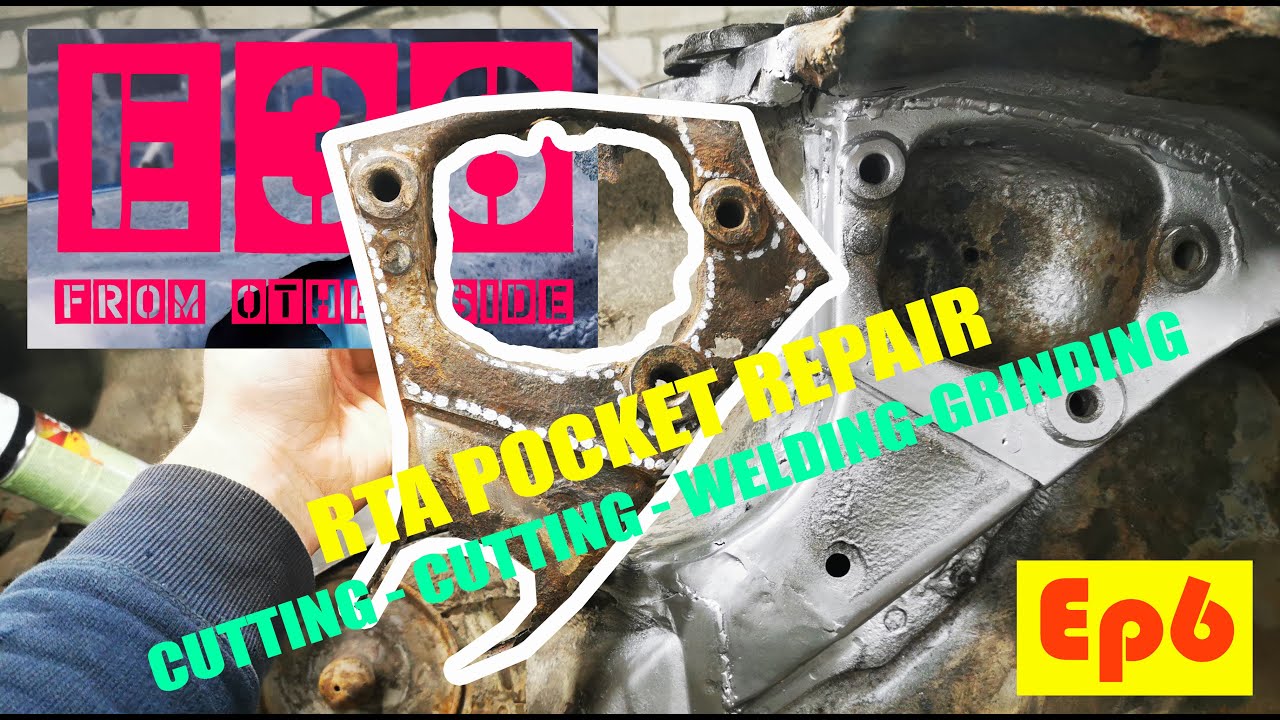E36 From other side. REPAIRING RTA (Rear trailing arm) pocket. Ep6