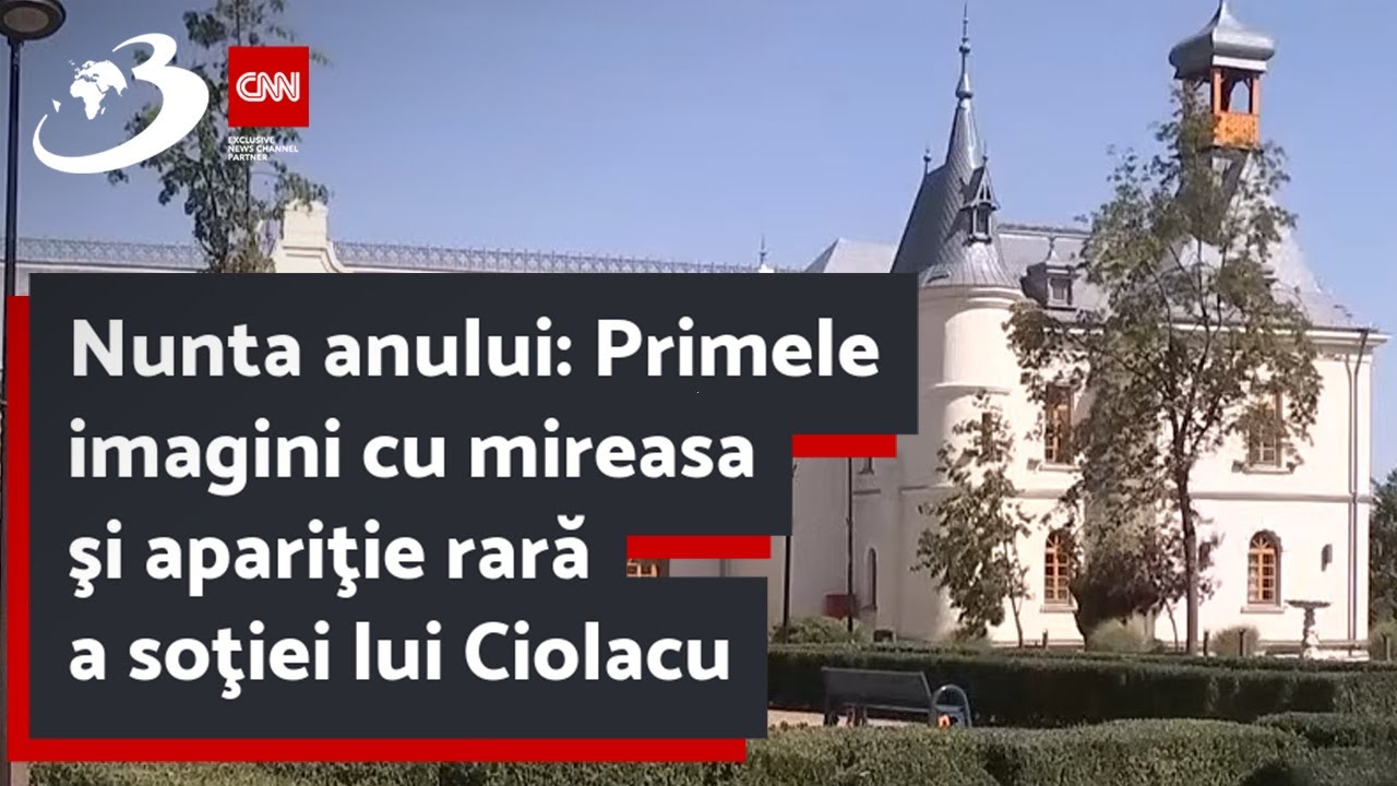 Nunta anului: Primele imagini cu mireasa şi apariţie rară a soţiei lui Ciolacu