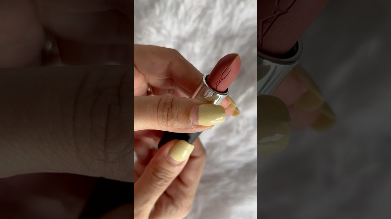 ASMR | Mac Lipstick Velvet Teddy #maccosmetics